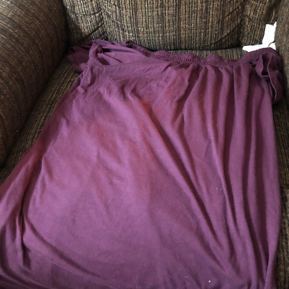 A maroon dress size medium 8-10